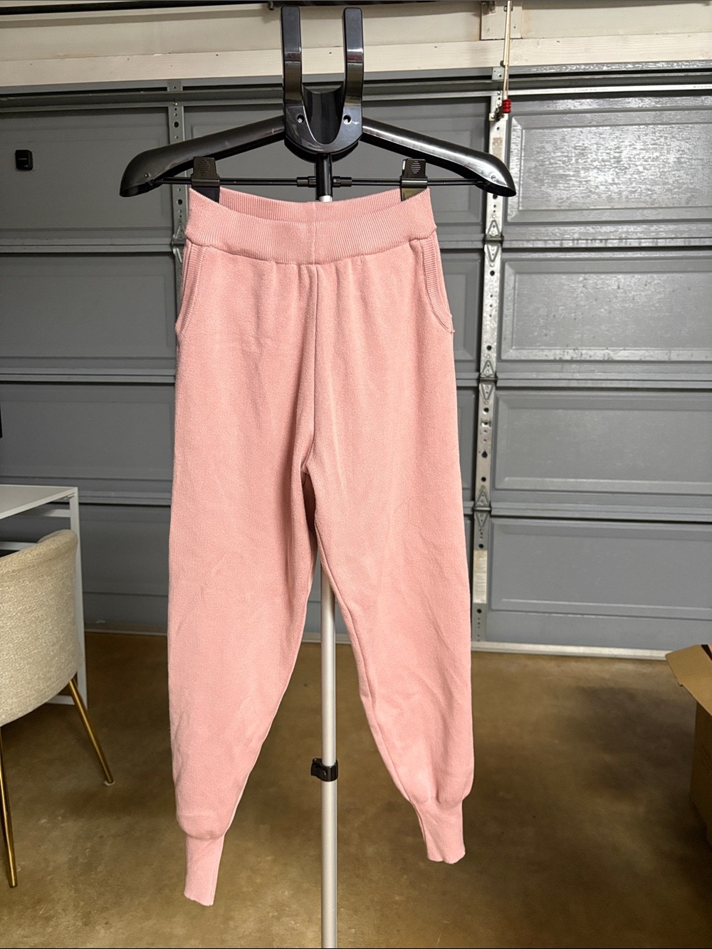 Kids Cozy Pink Fleece Joggers